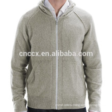 15STC6806 kangaroo pocket cashmere knit hoodie